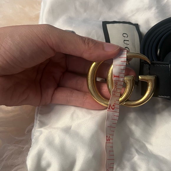 Gucci marmont gold buckle belt 100% authentic - Picture 3 of 6